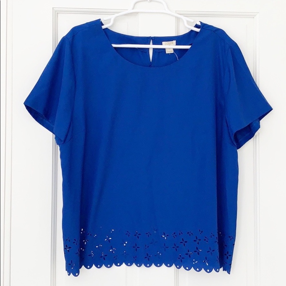 J.CREW shirt size XXL blue shortsleeve